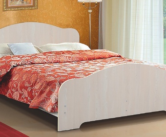 Кровать двойная ЛДСП 1,6 м (Марибель)